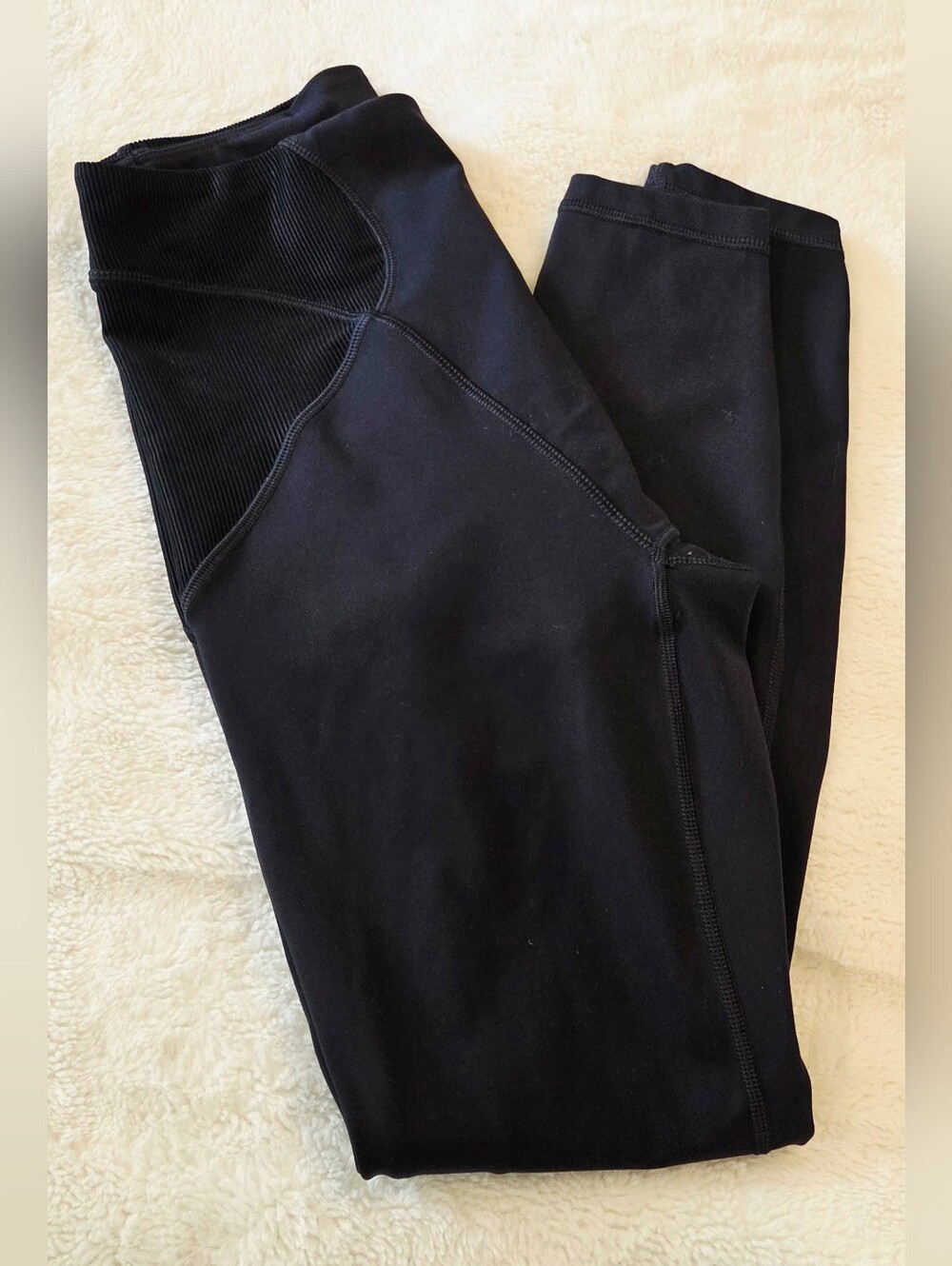 Savage X Fenty Black Curve Alert High-Waist Leggings With Tummy Control - Size M
